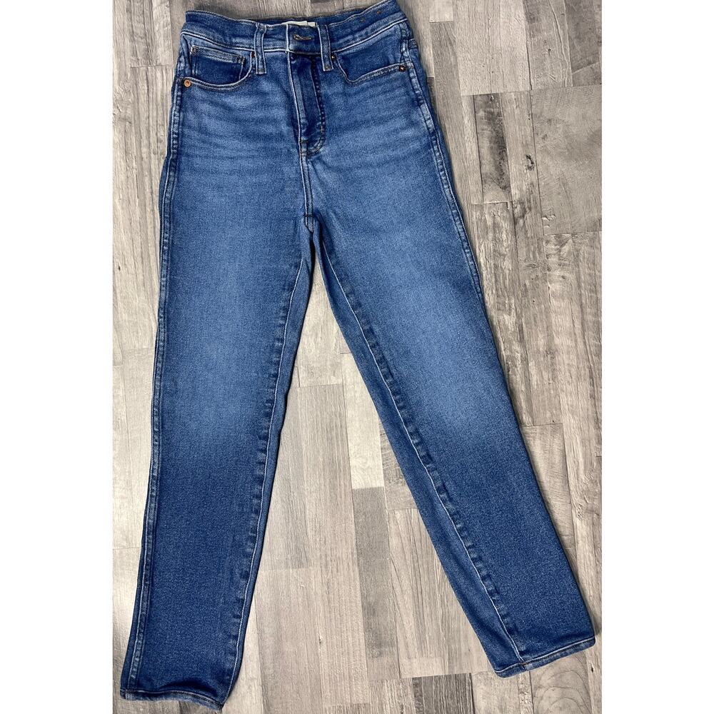 Madewell Stovepipe Jeans Women 26 Blue HighRise Skinny Denim Classic Minimalist
